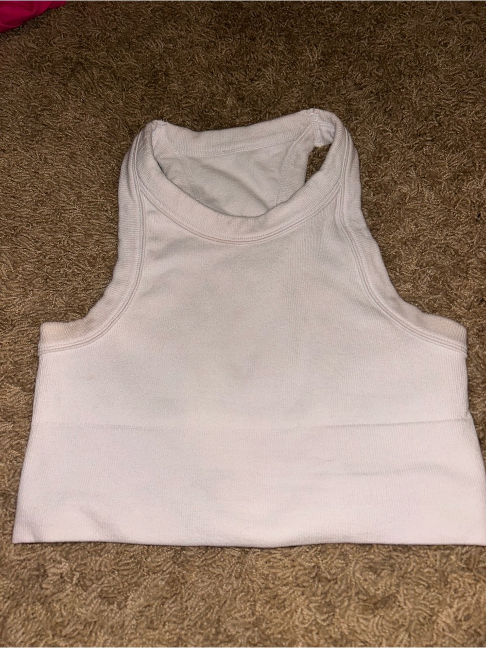 ALO Seamless Delight High Neck Bra white size small - Picture 2 of 3